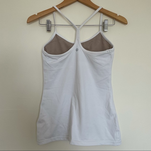 Lululemon white power Y tank top - Picture 2 of 3